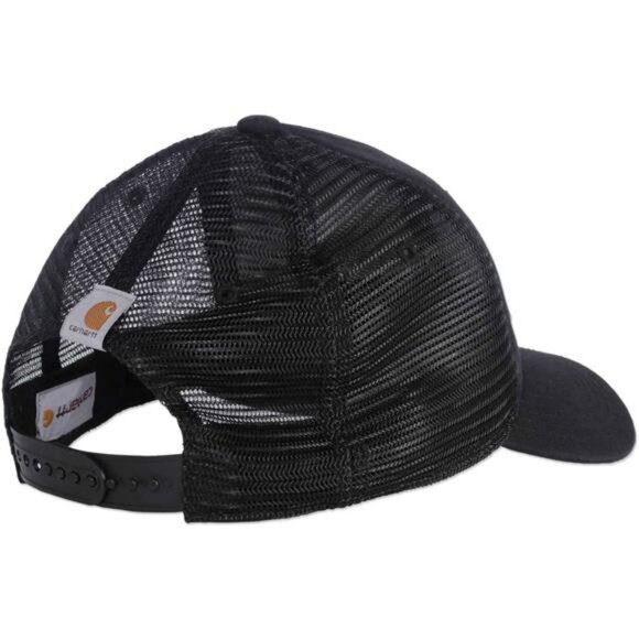 Mens mesh trucker hat adjustable ball cap breathable moisture wicking canvas - Picture 2 of 4